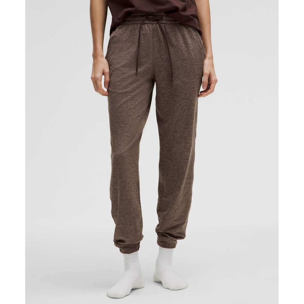 Lululemon Soft Jersey Classic-Fit Mid-Rise Jogger Brown Jersey Size 4 LW5GCYS